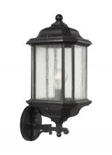  84032-746 - Kent traditional 1-light outdoor exterior wall lantern sconce in oxford bronze finish with clear see