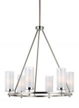 Generation Lighting F2985/6SN/CH - Jonah Medium Chandelier