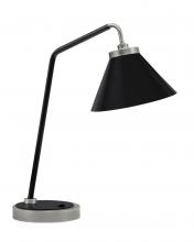  59-GPMB-421-MB - Desk Lamp, Graphite & Matte Black Finish, 7" Matte Black Cone Metal Shade