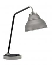  59-GPMB-427-GP - Desk Lamp, Graphite & Matte Black Finish, 7" Graphite Double Bubble Metal Shade