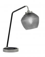  59-GPMB-4622 - Desk Lamp, Graphite & Matte Black Finish, 6" Smoke Textured Glass