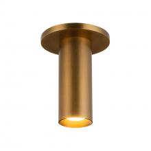  SF90406-VB - Mason 6-in Vintage Brass LED Semi-Flush