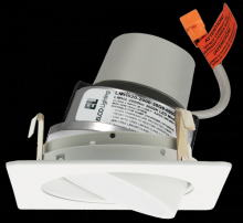 Elco Lighting E428R0830BB - 4" SQR ADJSTBL TRIM 850LM 30K W/ DRVR
