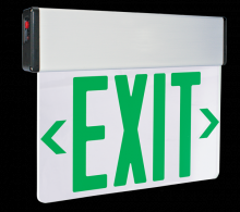 Elco Lighting EDGLIT2G-C - LED EDG LGHT EXIT SGN DBL FC GRN 120/277