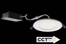 Elco Lighting ERT412CT5BZ - 4" LED PANEL 12W 700LMN DIM CRI90 5CCT