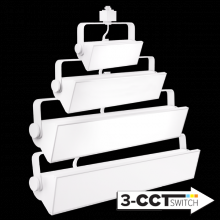 Elco Lighting ETW43CT3B - DISCON 40W 20" LED WLL WSH 3CCT 30K-40K