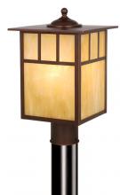  OP37295BBZ - Mission 9-in Outdoor Post Light Burnished Bronze