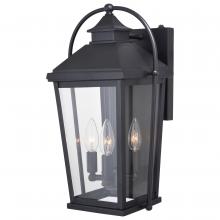  T0539 - Lexington 9.5 in. W Outdoor Wall Light Textured Black