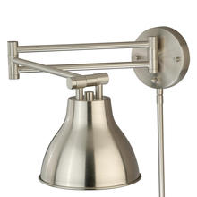 Vaxcel International W0175 - Swing Arm 6.5-in LED Wall Light Satin Nickel