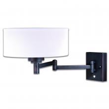 Vaxcel International W0258 - Chapeau Instalux Swing Arm Wall Light Noble Bronze