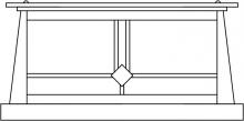 Arroyo Craftsman ABC-15M-P - 15" Aberdeen column mount
