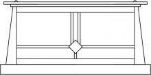  ABC-15OF-MB - 15" Aberdeen column mount