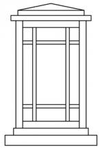 Arroyo Craftsman AVC-6CR-BZ - 6" avenue column mount