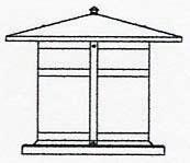 Arroyo Craftsman BC-17GW-BK - 17" berkeley column mount
