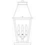 Arroyo Craftsman CRC-10CLR-BK - 10" croydon column mount