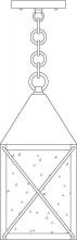 Arroyo Craftsman NOH-6AM-AB - 6" nottingham pendant