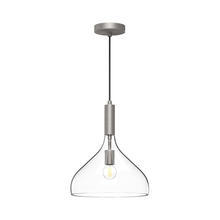  PD532312BNCL - Belleview 12-in Brushed Nickel/Clear Glass 1 Light Pendant
