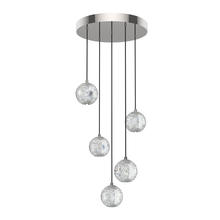  MP321205PN - Marni 5 Head Polished Nickel LED Multi Pendant