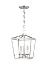  5192603-962 - Dianna transitional 3-light indoor dimmable ceiling pendant hanging chandelier light in brushed nick