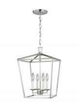  5292604-962 - Dianna transitional 4-light indoor dimmable small ceiling pendant hanging chandelier light in brushe