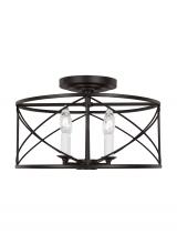  CF1134AI - Beatrix Casual 4-Light Indoor Dimmable Medium Semi-Flush Mount Ceiling Light