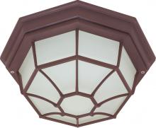 60/3451 - 1 Light - 12" - Ceiling Spider Cage Fixture - Die Cast; Glass Lens; Color retail packaging