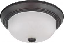  60/6010 - 2 Light 11" Flush Mount with Frosted White Glass; Color retail packaging