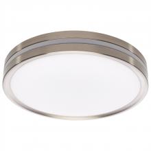  62/1690 - 11 Inch Surface Mount with Night Light; 5 CCT Selectable; Brushed Nickel Finish