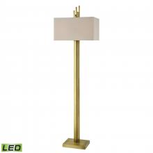  D3939-LED - Azimuth 69'' High 2-Light Floor Lamp - Antique Brass - Includes LED Bulbs