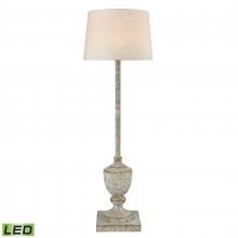  D4390-LED - Regus 51'' High 1-Light Outdoor Floor Lamp - Antique Gray - Includes LED Bulb