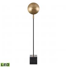  H0019-11074-LED - Addy 58'' High 1-Light Floor Lamp - Aged Brass - Includes LED Bulb