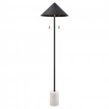  H0019-11111-LED - Jordana 58'' High 2-Light Floor Lamp - Matte Black - Includes LED Bulb