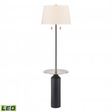  H0019-9584-LED - Shelve It 65'' High 2-Light Floor Lamp - Matte Black - Includes LED Bulbs