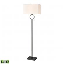  H019-7224-LED - Staffa 62'' High 1-Light Floor Lamp - Matte Black - Includes LED Bulb
