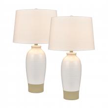  S0019-9469/S2 - Peli 29'' High 1-Light Table Lamp - Set of 2 White