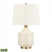  S0019-9488-LED - Buckley 27'' High 1-Light Table Lamp - White - Includes LED Bulb