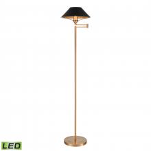  S0019-9605-LED - Arcadia 63'' High 1-Light Floor Lamp - Aged Brass - Includes LED Bulb
